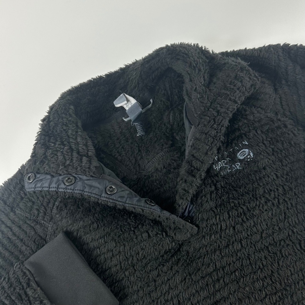 Mountain Hardwear WMNS S Fleece Pullover Black Polartec Snap Neck Long Sleeve
